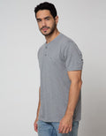 Cole Short Sleeve T-Shirt Henley Slub Kombinasi