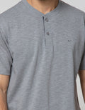 Cole Short Sleeve T-Shirt Henley Slub Kombinasi