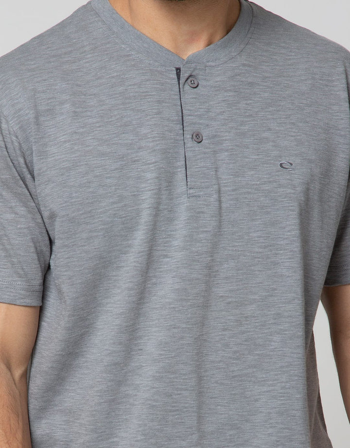 Cole Short Sleeve T-Shirt Henley Slub Kombinasi