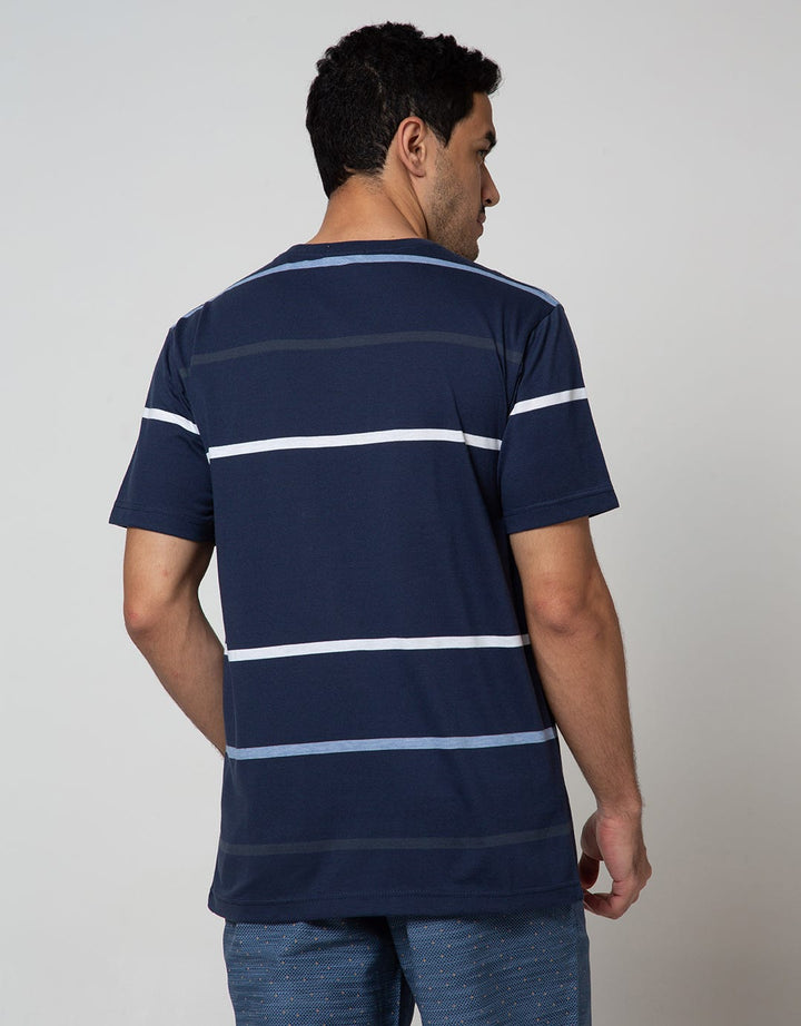 Cole Short Sleeve T-Shirt Stripe Fider With Highlight Neon