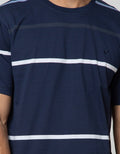 Cole Short Sleeve T-Shirt Stripe Fider With Highlight Neon