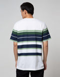Cole Short Sleeve T-Shirt Eng Stripe Solid Top