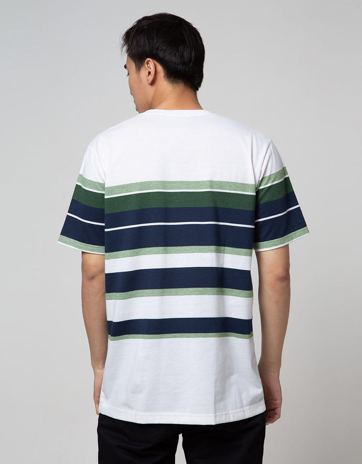 Cole Short Sleeve T-Shirt Eng Stripe Solid Top