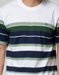 Cole Short Sleeve T-Shirt Eng Stripe Solid Top