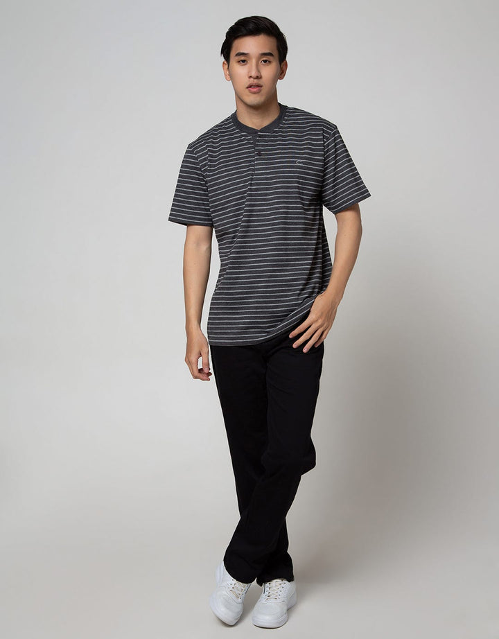 Cole Short Sleeve T-Shirt Henley Stripe