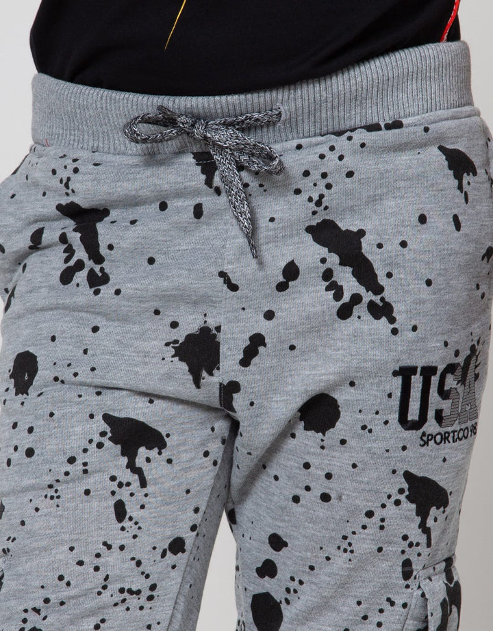 Aero Jogger Knitting Rib Splash 2 Pocket