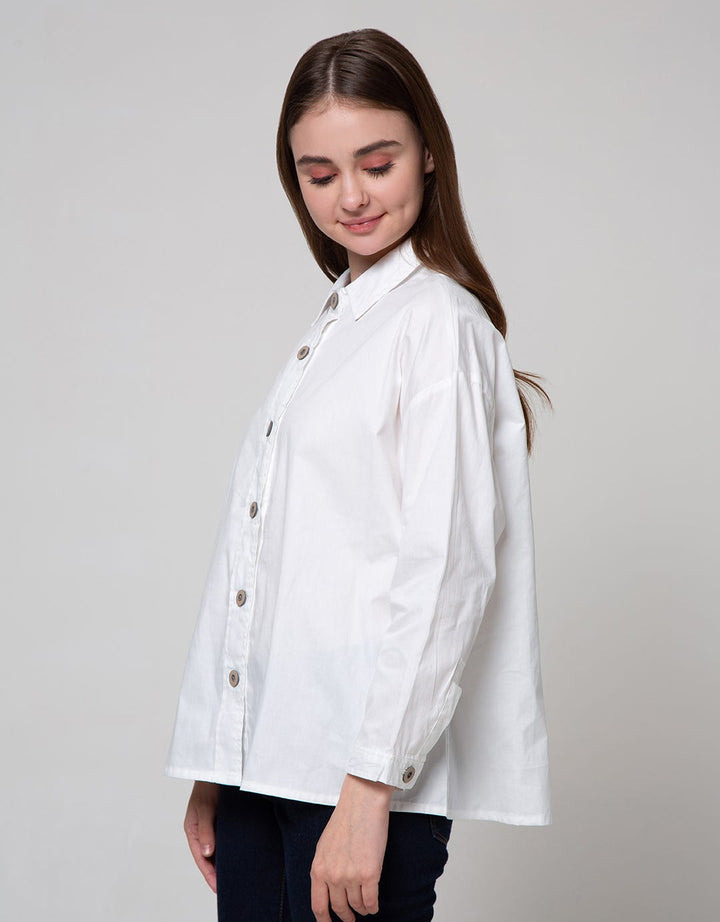 Details Long Sleeve Shirt With Kayu Knit At Back
