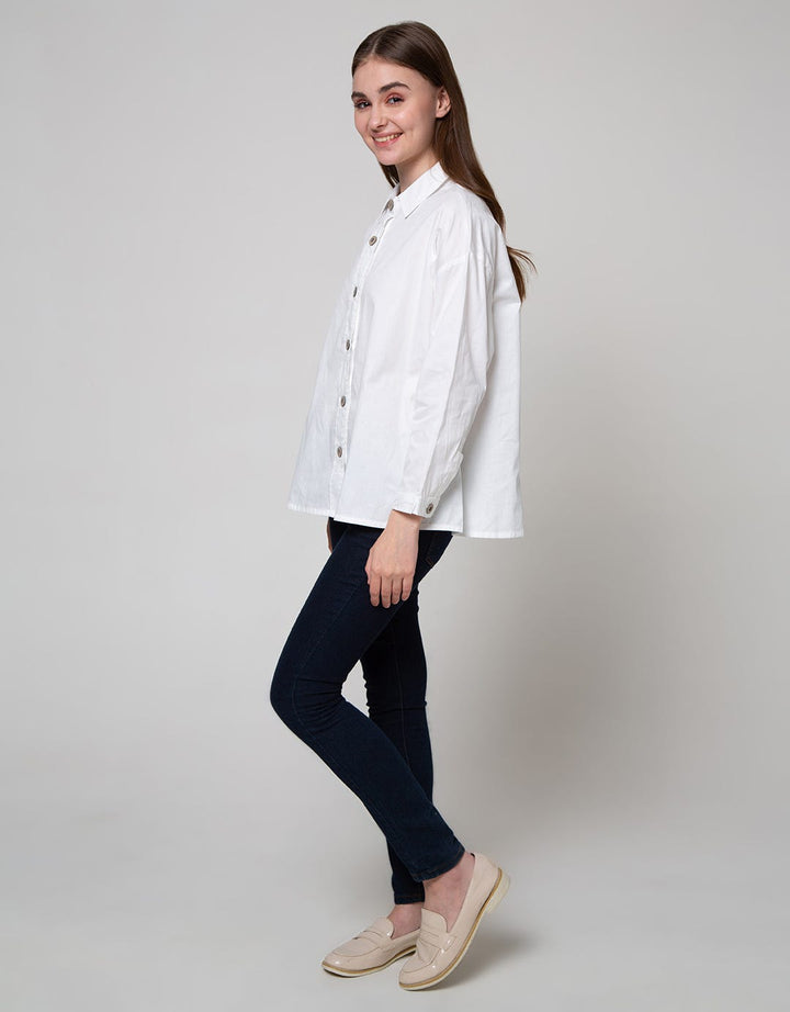 Details Long Sleeve Shirt With Kayu Knit At Back
