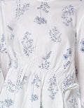 Details Long Sleeve Shirt Twill Print Flower