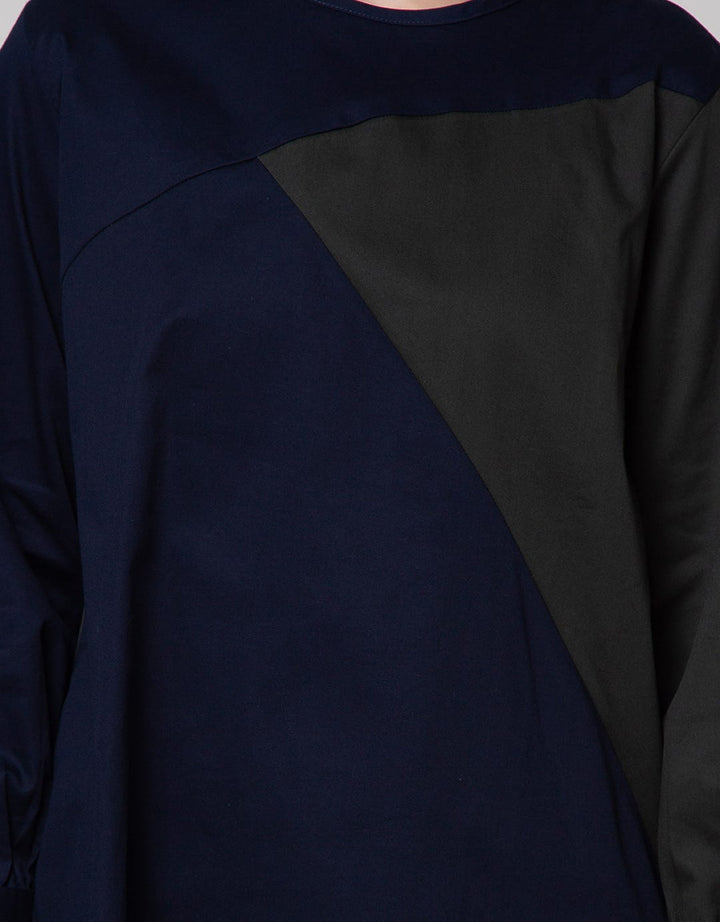 Details Long Sleeve Blouse Cut And Sewn