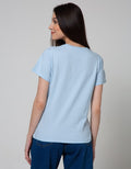 Details Short Sleeve T-Shirt Front Full Printed Small Flower