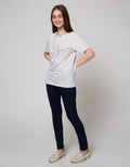 Details Short Sleeve T-Shirt Flower Blue Outline And Box