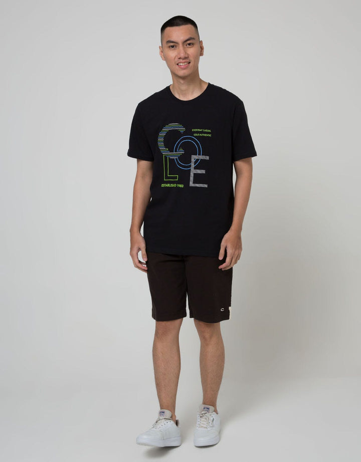 Cole Short Sleeve T-Shirt Print Cole Typo Color