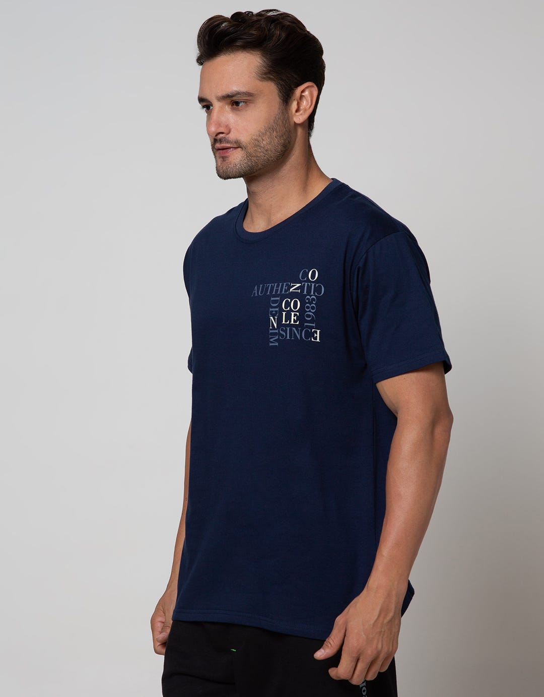 Cole Short Sleeve T-Shirt Print Authentic Scrabbel Pocket