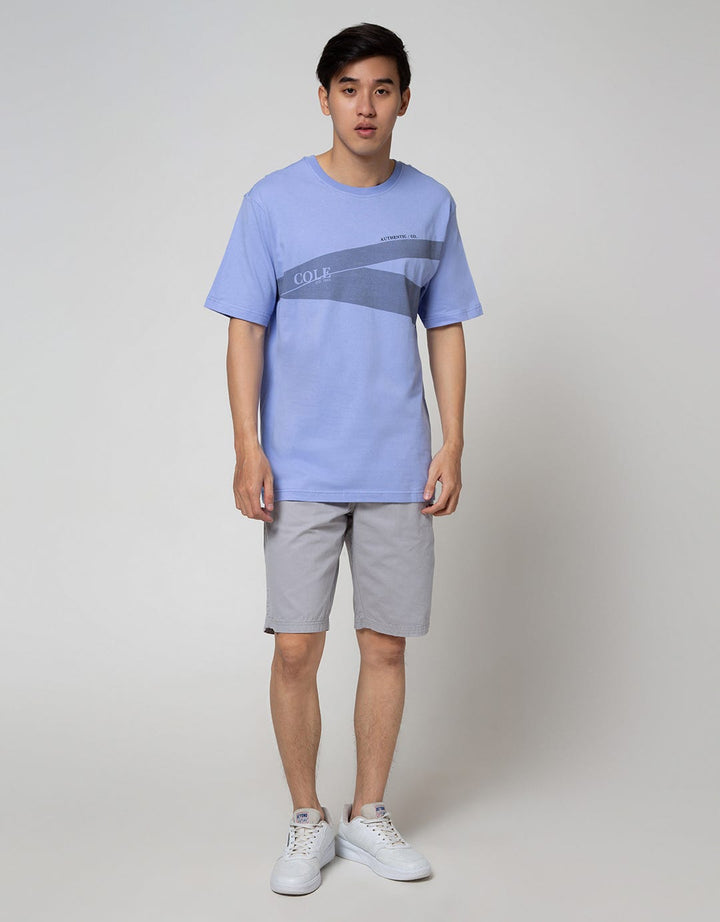 Cole Short Sleeve T-Shirt Print Diagonal Stripe