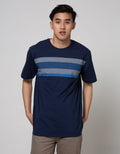 Cole Short Sleeve T-Shirt Print Stripe Chest Gradation