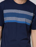 Cole Short Sleeve T-Shirt Print Stripe Chest Gradation
