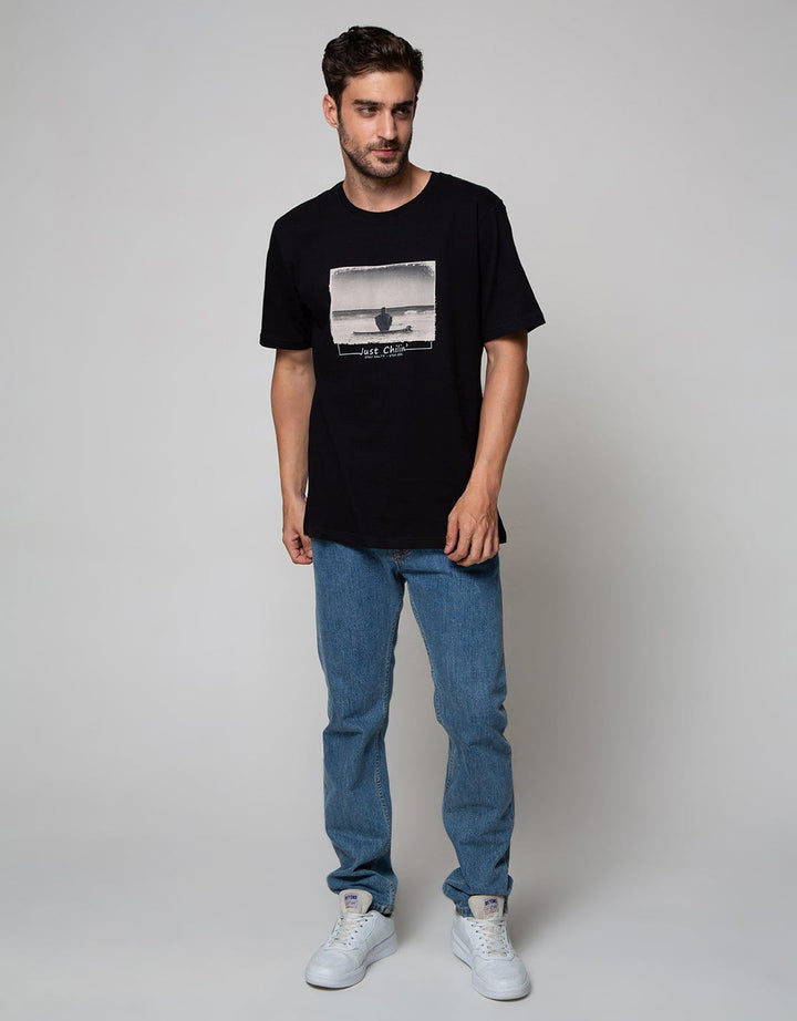 Nevada Short Sleeve T-Shirt Print Just Chilin'
