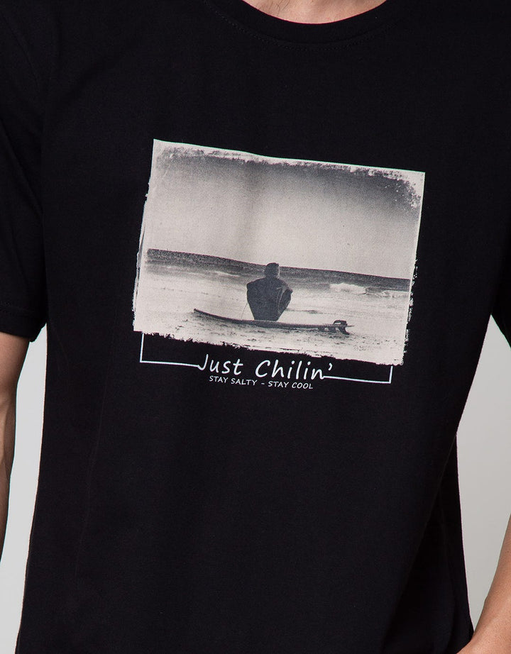 Nevada Short Sleeve T-Shirt Print Just Chilin'