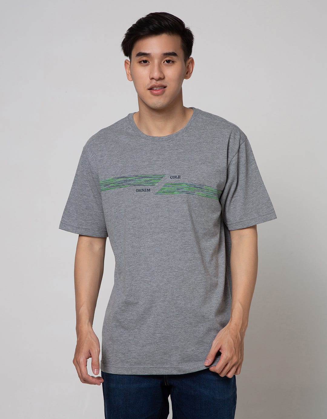 Cole Short Sleeve T-Shirt Print Stripe Right Left