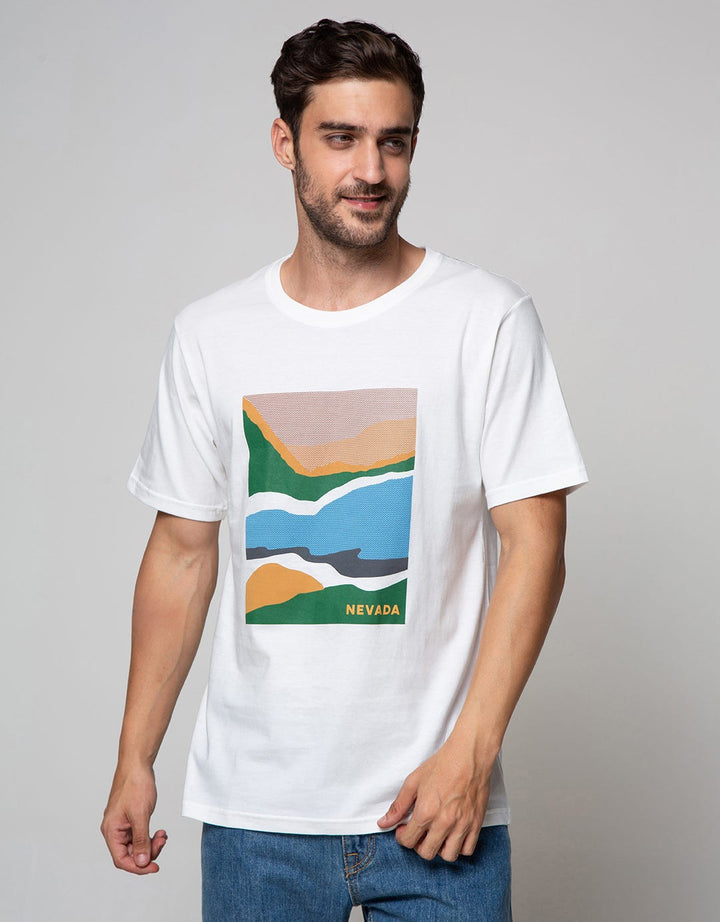 Nevada Short Sleeve T-Shirt Print Abstrak
