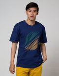 Cole Short Sleeve T-Shirt Print Stripe Diagonal 2 Col