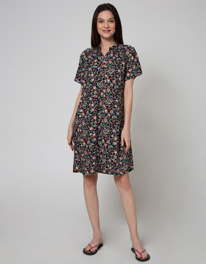 St. Yves Short Sleeve Midi Dress Cute Mone