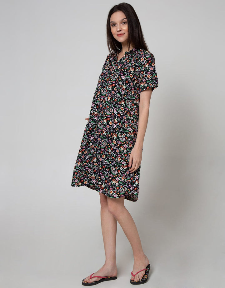 St. Yves Short Sleeve Midi Dress Cute Mone