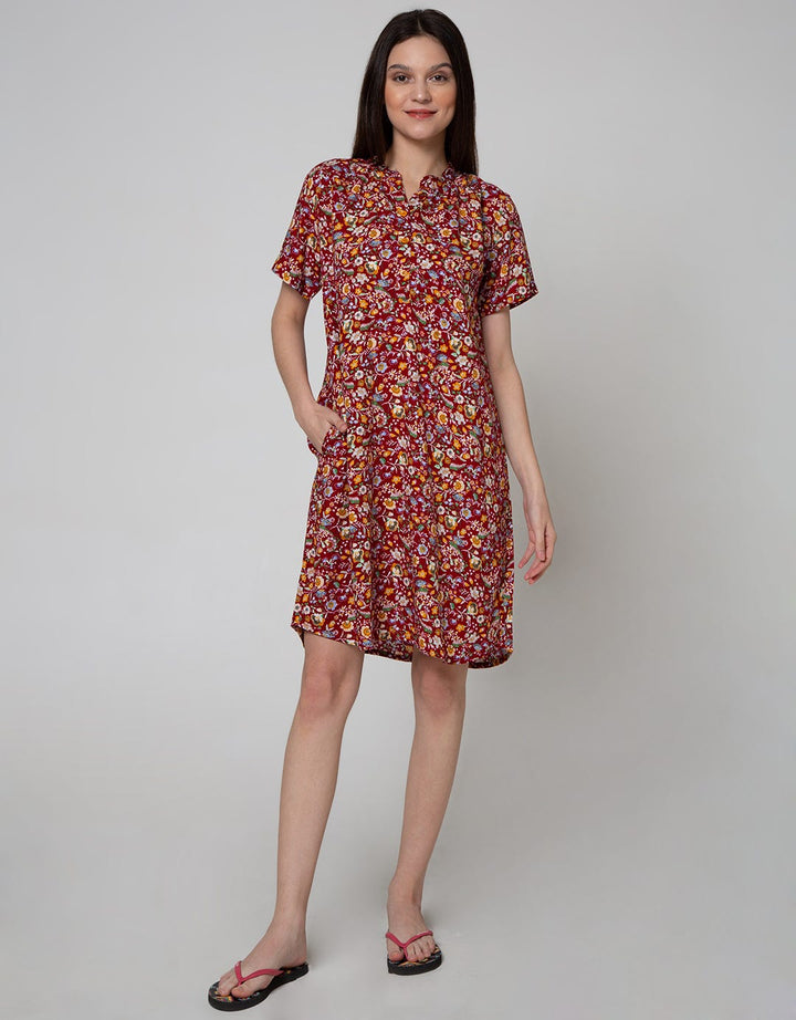 St. Yves Short Sleeve Midi Dress Cute Mone