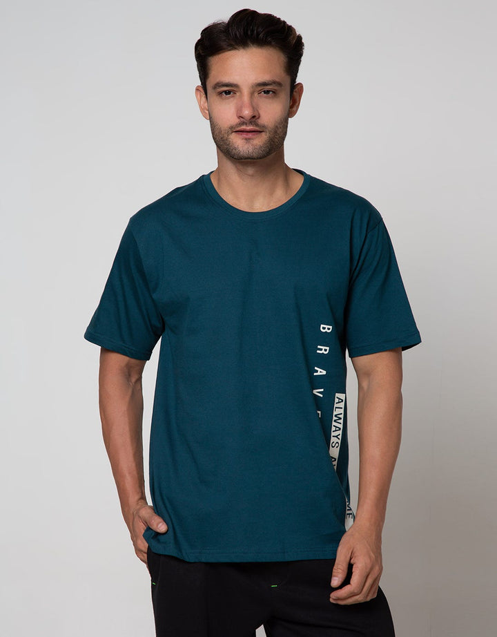 Cole Short Sleeve T-Shirt Print Brave Vertical Bottom