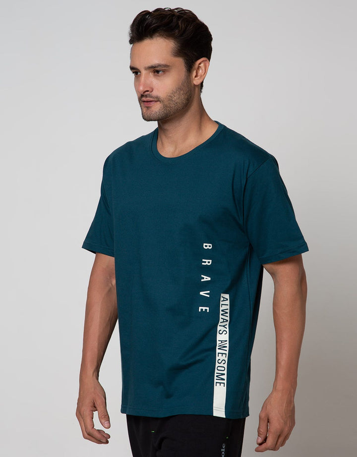 Cole Short Sleeve T-Shirt Print Brave Vertical Bottom