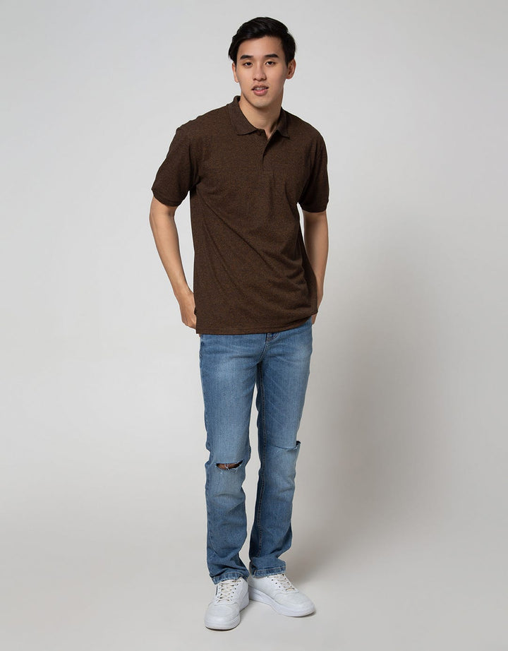 Cole Short Sleeve Polo Shirt Solid Siro