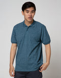 Cole Short Sleeve Polo Shirt Solid Siro
