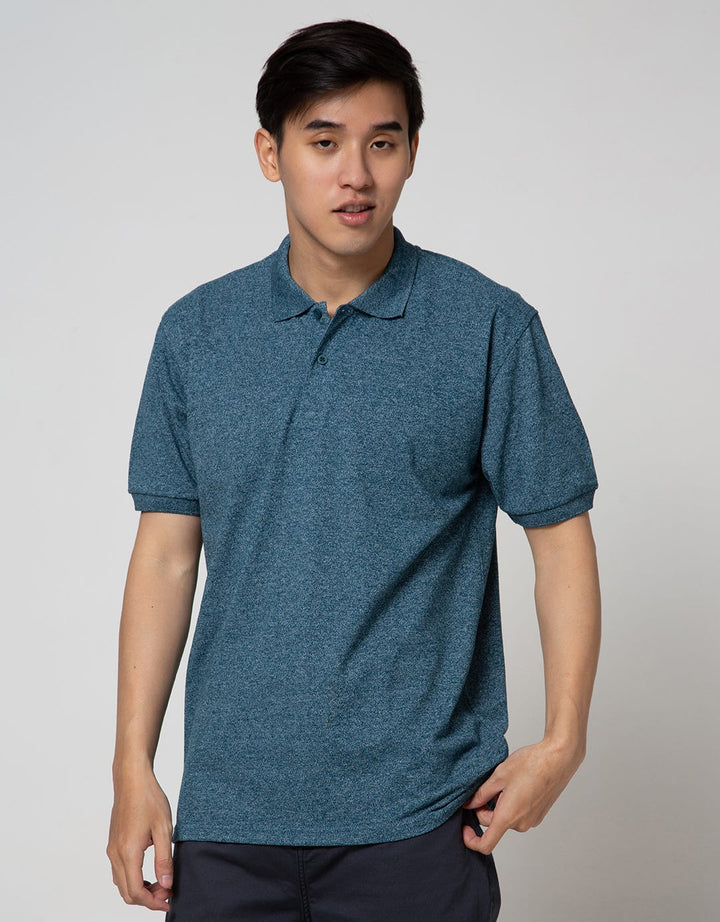 Cole Short Sleeve Polo Shirt Solid Siro