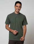 Cole Short Sleeve Polo Shirt Henley Pique