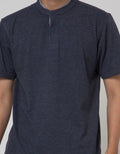 Cole Short Sleeve Polo Shirt Henley Pique