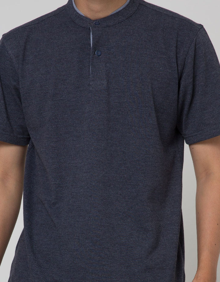 Cole Short Sleeve Polo Shirt Henley Pique