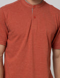 Cole Short Sleeve Polo Shirt Henley Pique