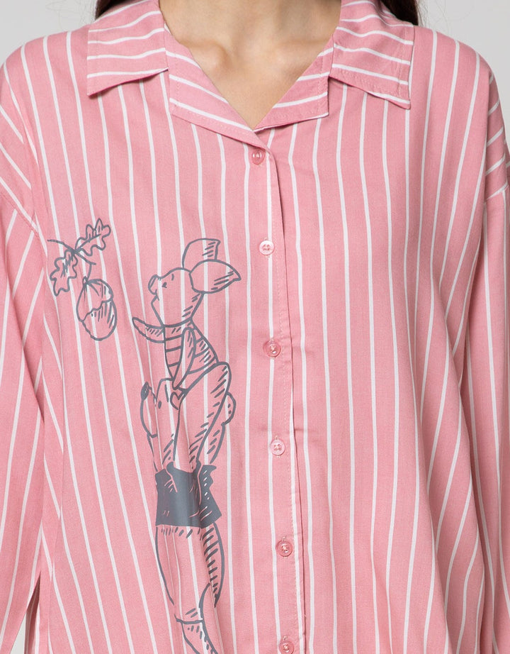 Disney Pooh Stripe Long Sleeve Pajama Pants