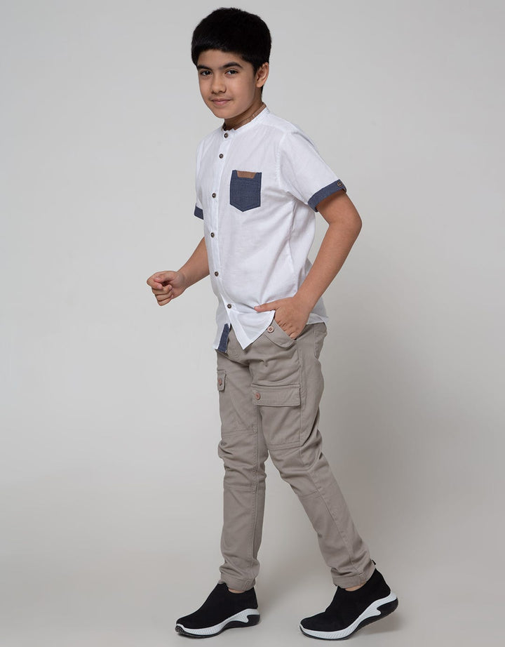 Nevada Short Sleeve Shirt Solid Dobby Spyder Koko
