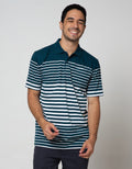 Cole Short Sleeve Polo Shirt Eng Stripe