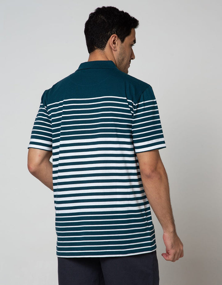 Cole Short Sleeve Polo Shirt Eng Stripe