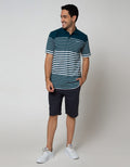 Cole Short Sleeve Polo Shirt Eng Stripe