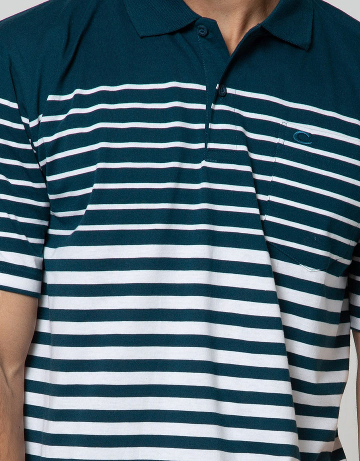 Cole Short Sleeve Polo Shirt Eng Stripe