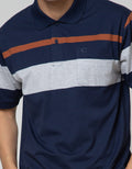 Cole Short Sleeve Polo Shirt Stripe Eng Chest