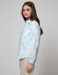 Connexion Long Sleeve Shirt Tie Dye Cott Pocket