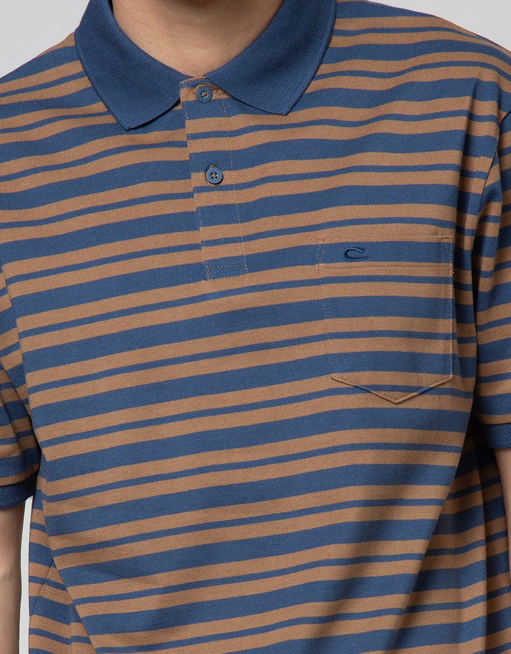 Cole Short Sleeve Polo Shirt Stripe Engineering