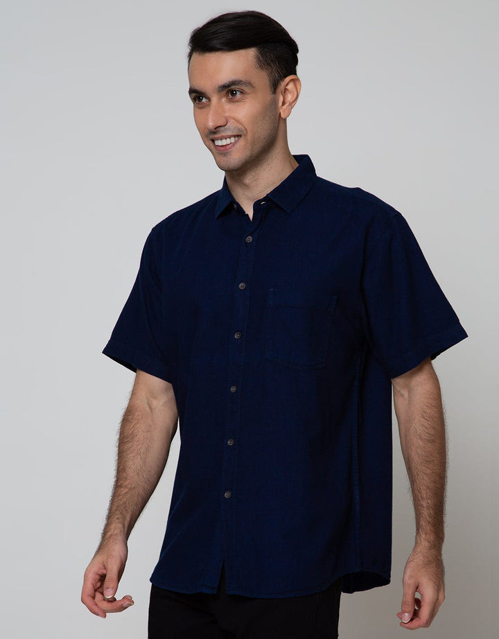 Cole Short Sleeve Shirt Reguler Denim Indigo