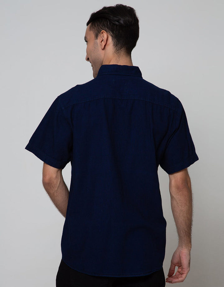 Cole Short Sleeve Shirt Reguler Denim Indigo