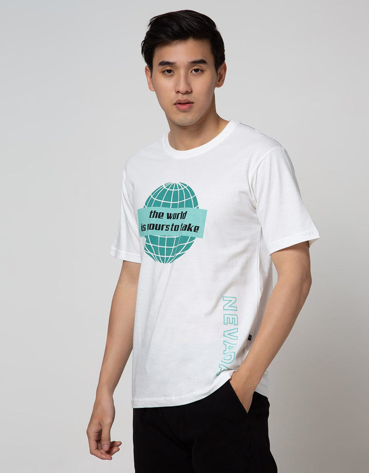 Nevada Short Sleeve T-Shirt Print The World